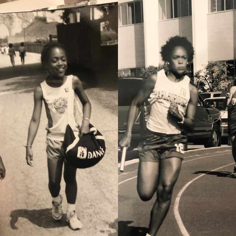 Childhood photo of Troy Mullins during her school time