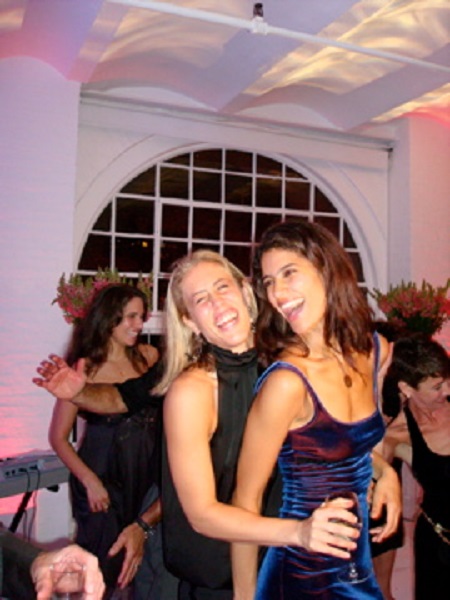 Jessica Clark and Lacey Stone at party