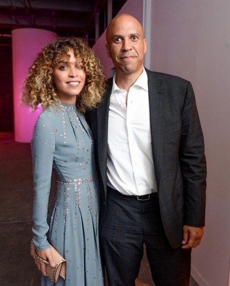 Cleo Wade with her former boyfriend, Senator Cory Booker