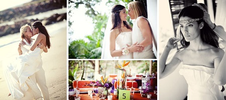 Jessica Clark and Lacey Stone wedded at a Mexican beachside ceremony.