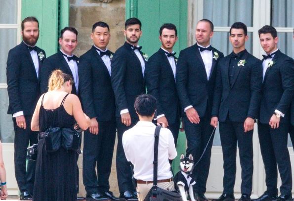 Groomsmen at Joe Jonas wedding