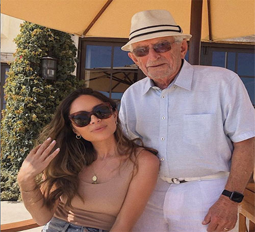 Marianna Hewitt with her beloved papa