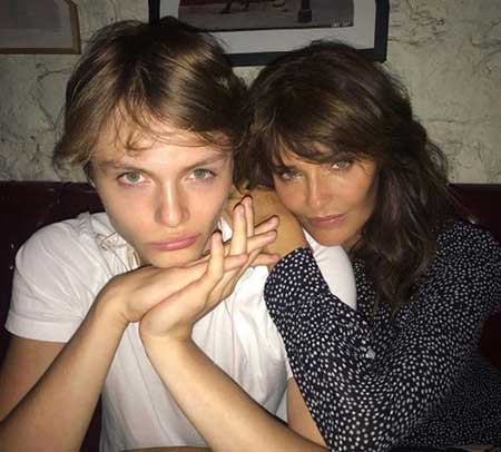 Helena with her 18-year old son, Mingus.