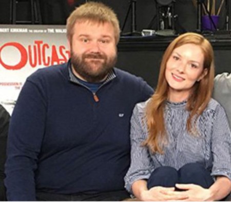 Robert Kirkman with his wife, Sonia Kirkman