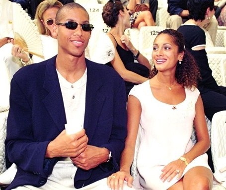 Reggie Miller with his ex-wife Marita Stavrou