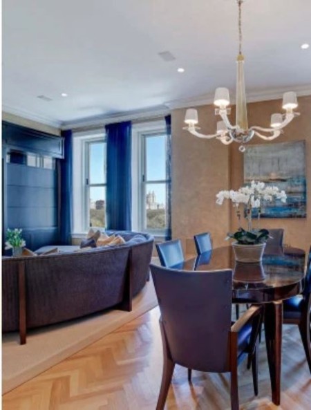 Black hair Republican consultant, Nikpour's plaza in New York City, New York