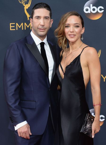 Carla Alapont with his wife, Zoe Buckman at 2016 Emmy Award Ceremony
