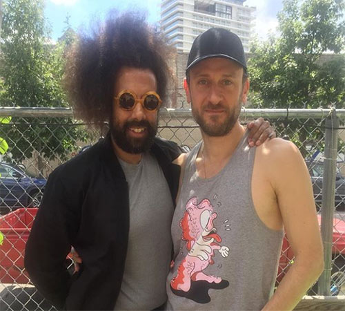 Michael Portnoy with his friend