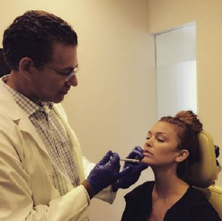 Jason with his celebrity client Lala Client.