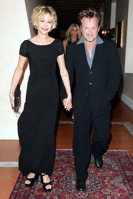 John Mellencamp with his fiance, Meg Ryan