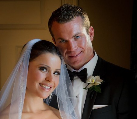 Melissa and her huasband, Ryan at their wedding day