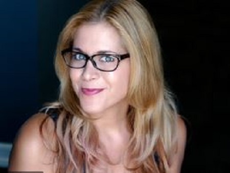 Image: Annie Wood posing for a shoot