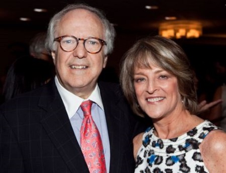 Image: Robert and his wife, Rita Braver during a ceremony