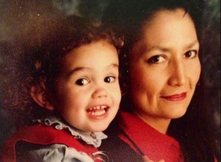 Deb Haaland with her daughter, Somah