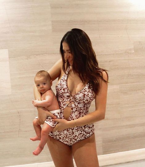 Snap: Sarah Kohan with her son, Noah together