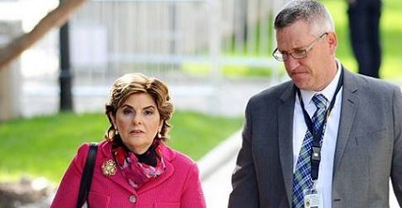 Image: Gloria with her husband, William Allred spending holiday,