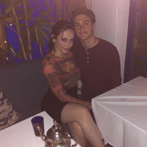 Kalama Epstein and his girfriend Daniela Leon celebrates their second year love anniversary on 24 2018 October