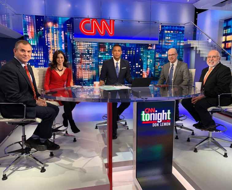 Catherine Rampell with her journalist friends