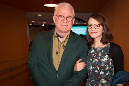 Steve Martin with his wife Anne Stringfield