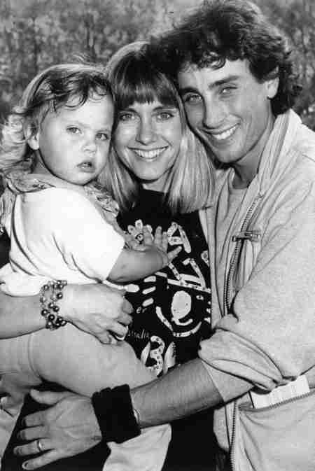 Chloe Rose Lattanzi in the hearts of Olivia Newton-John and Matt Lattanzi