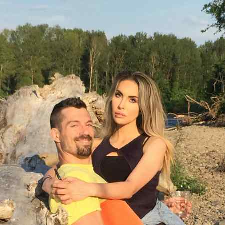 Chloe Rose Lattanzi with her fiance, James Driskill