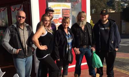 Mike Beets with his parents and siblings