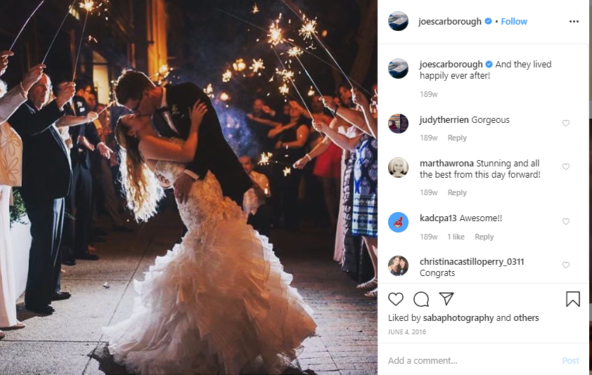 Andrew and Brianna kissing