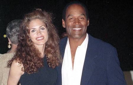 O. J. Simpson with his former girlfriend, Paula Barbieri