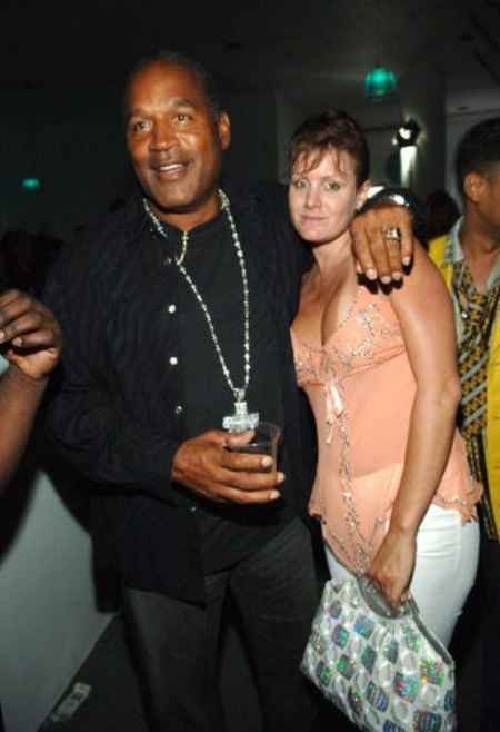 O. J. Simpson with his ex-girlfriend, Christie Prody