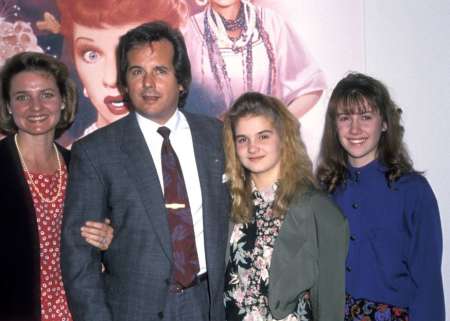 Haley Arnaz with her family at the Lucille Ball tribute ceremony