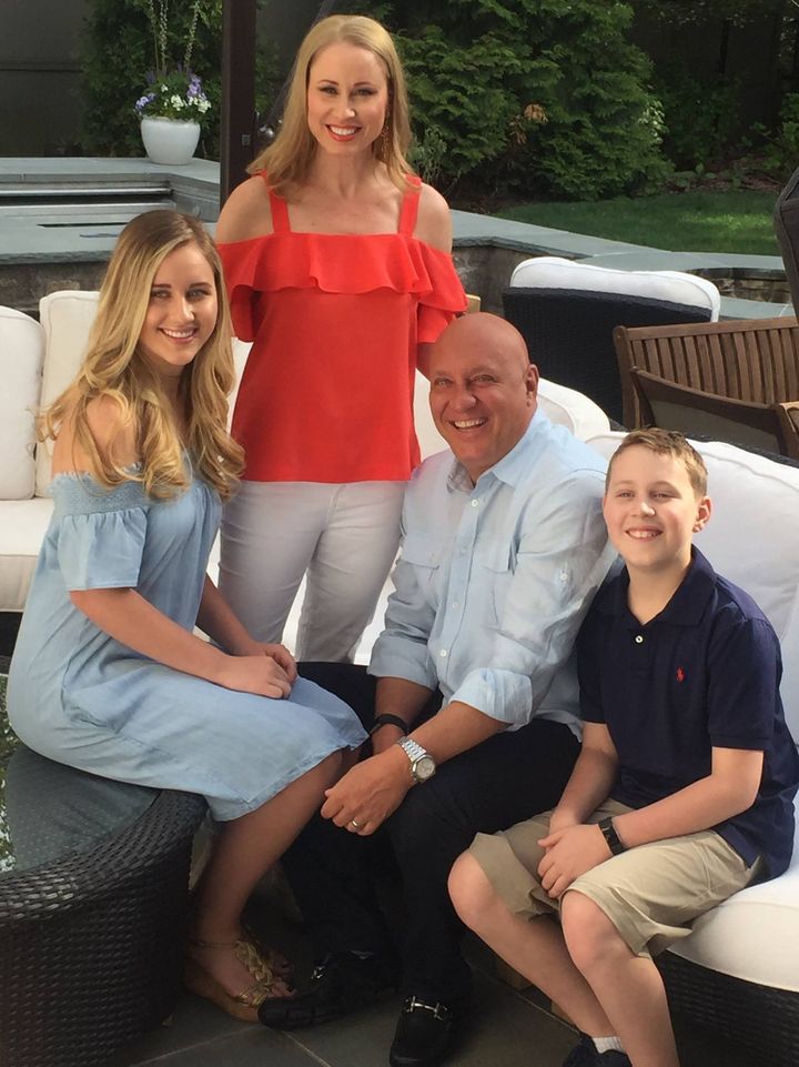 Ex-husband Steve Wilkos with his two children and wife, enjoying a happy married life.