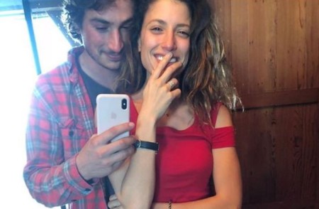 Tanya Raymonde and her fiancé, Zio Ziegler.