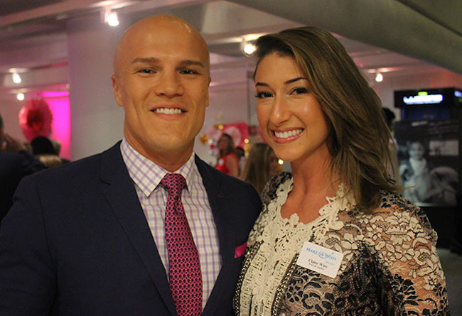 Claire Wire with her handsome husband, Coy Wire married on April 5, 2008.