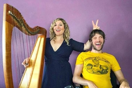 Zach Anner and his girlfriend, Gillian Grassie.