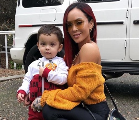 Danny Pimsanguan with her beloved son Kai Fisher Garbrandt.