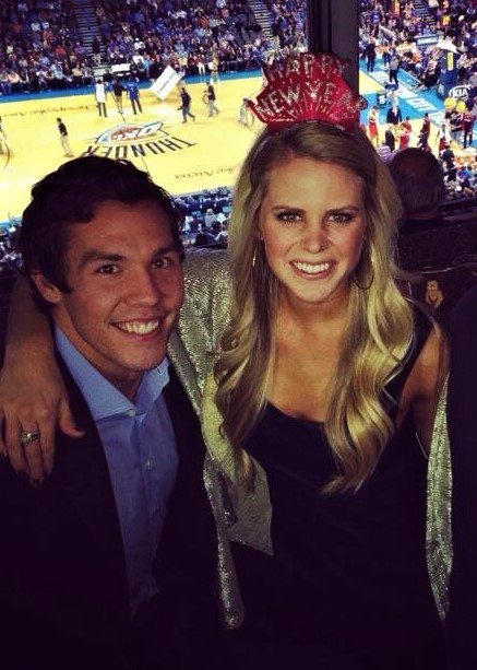 Emmy with her husband Sam Bradford, enjoying a happy married life.