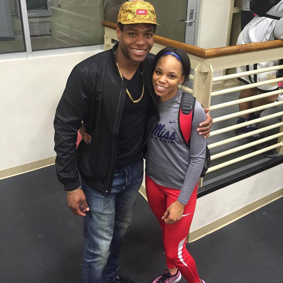 Breanna Tate with her ex-boyfriend Jalen Ramsey.