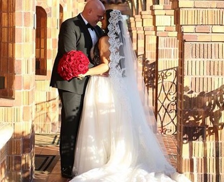 Picture: Jessica Garcia and Adam Celorier tied the wedding knot on October 27, 2018.