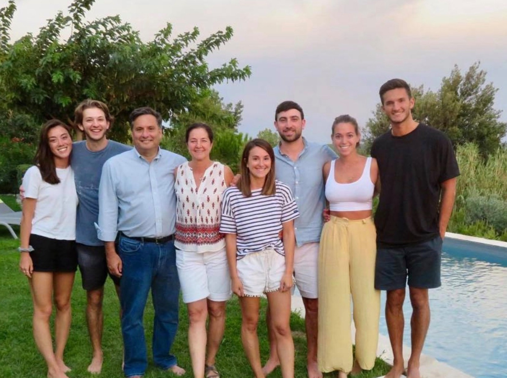 Monica with her husband and three children; Daniel Klain, Michael Klain, and Hannah Klain.