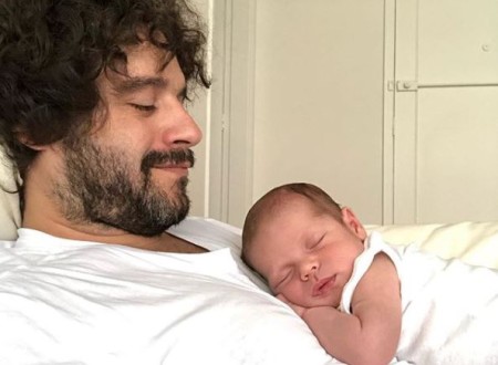 Guilherme Winter with his son, Pedro Luna.