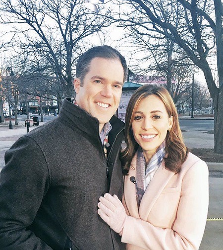  Doug Hitchner With His Former Wife, Hallie Jackson