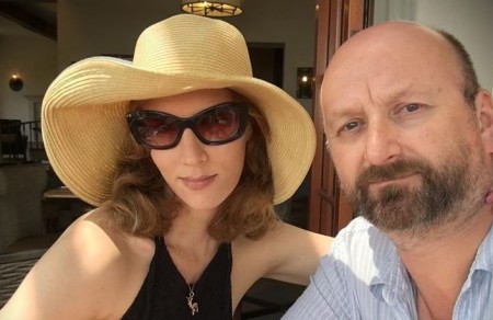 Charlotte Kirk and her fiance, Neil Marshall.