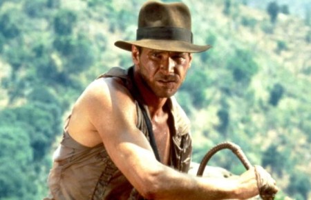 Harrison Ford as Indiana Jones.