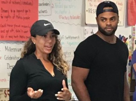 Cheyenne Woods with Brandon Magee.