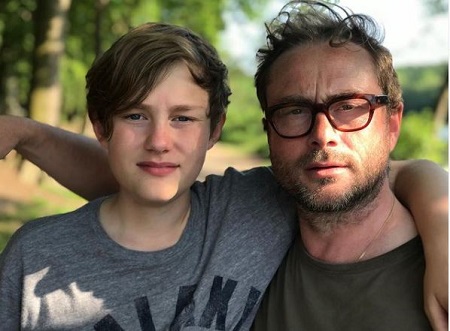 Royston Langdon With His 15 Years Old Son, Milo William Langdon