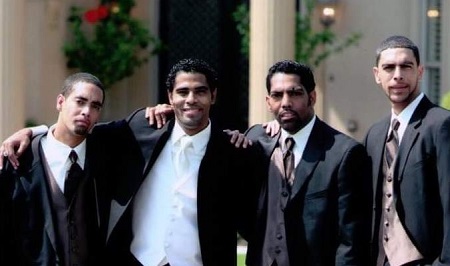 Dr. Darren Naugles pictured with his brother Djn, Kurt Kortez, and Marcus Naugles. 