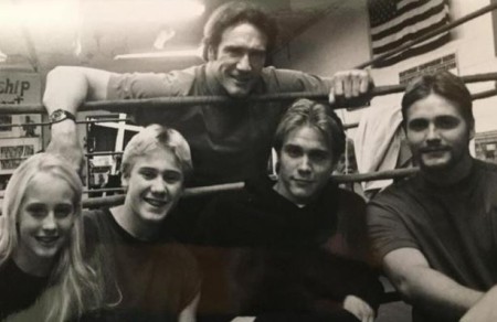 Barry Van Dyke with his four kids.