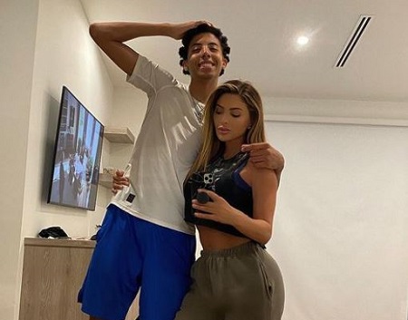  Preston Pippen pictured with his mother Larsa Pippen.