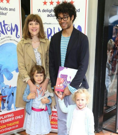 Richard Ayoade And His Wife And His Children ,Esmé Bibi  and Ida