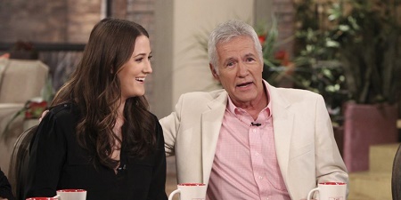 Emily Trebek with her father, Alex Trebek